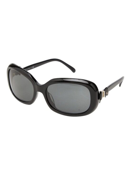 Chanel CC Logo Ribbon Motif Sunglasses Eyewear Black Acetate main image 8